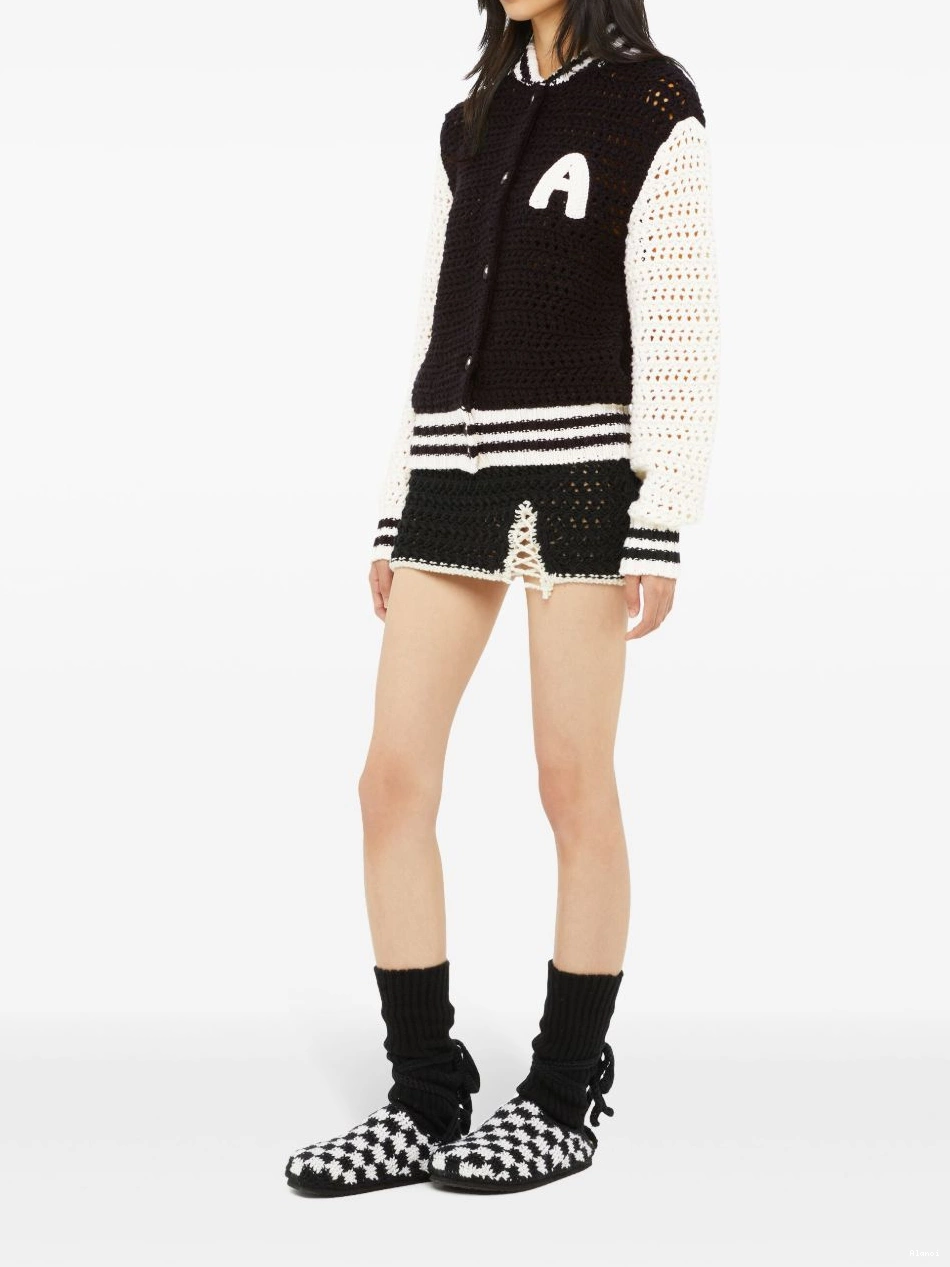 Affordable Women Alanui crochet-knit jacket bomber 0716